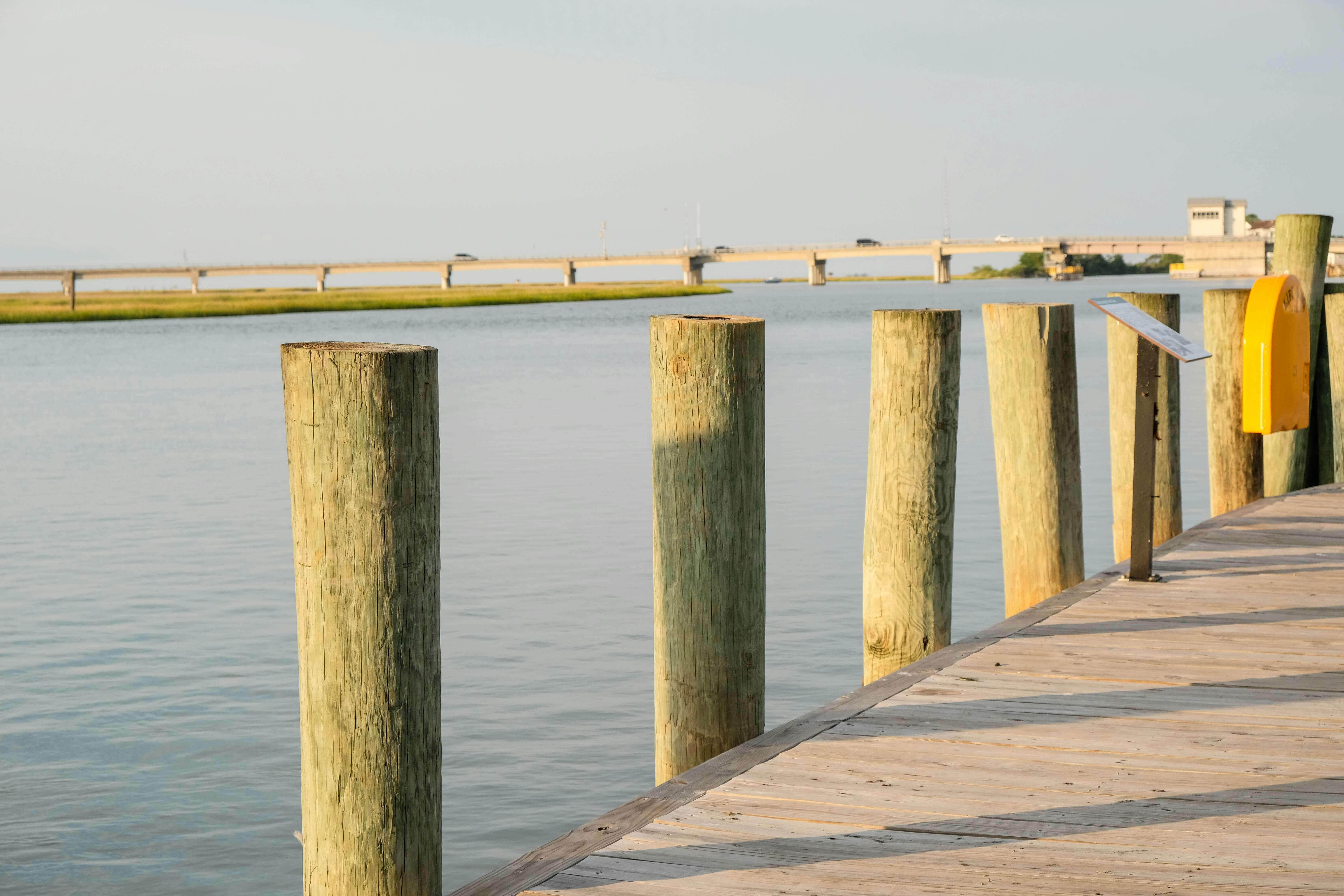 Dock builder on Lynnhaven River